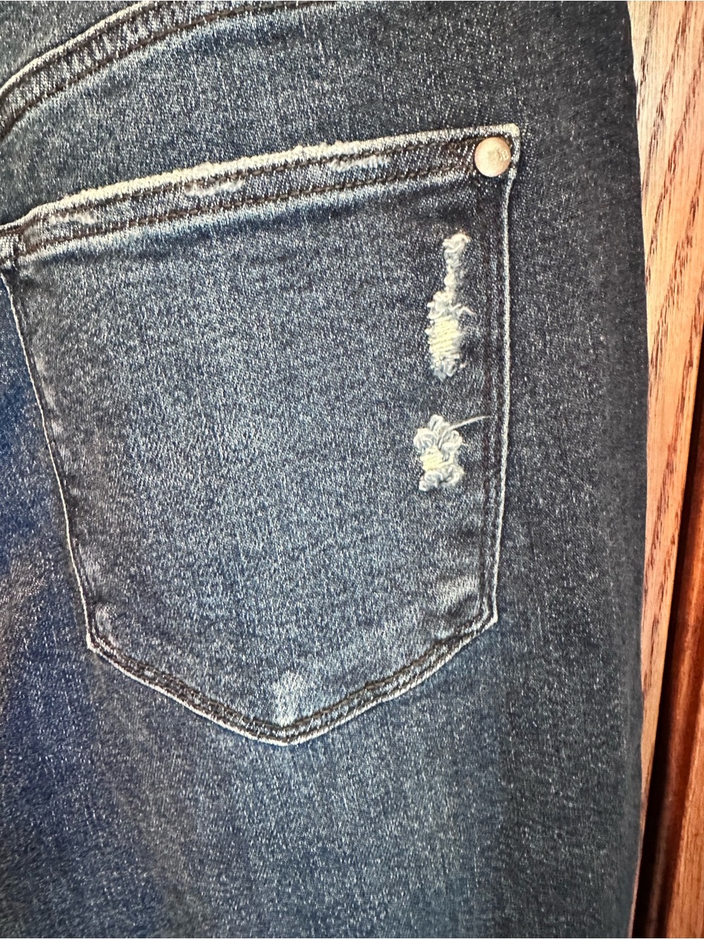 Judy Blue Size 16W Buffalo Plaid Patch Mid Rise Cuffed Boyfriend Jeans New - Picture 9 of 16